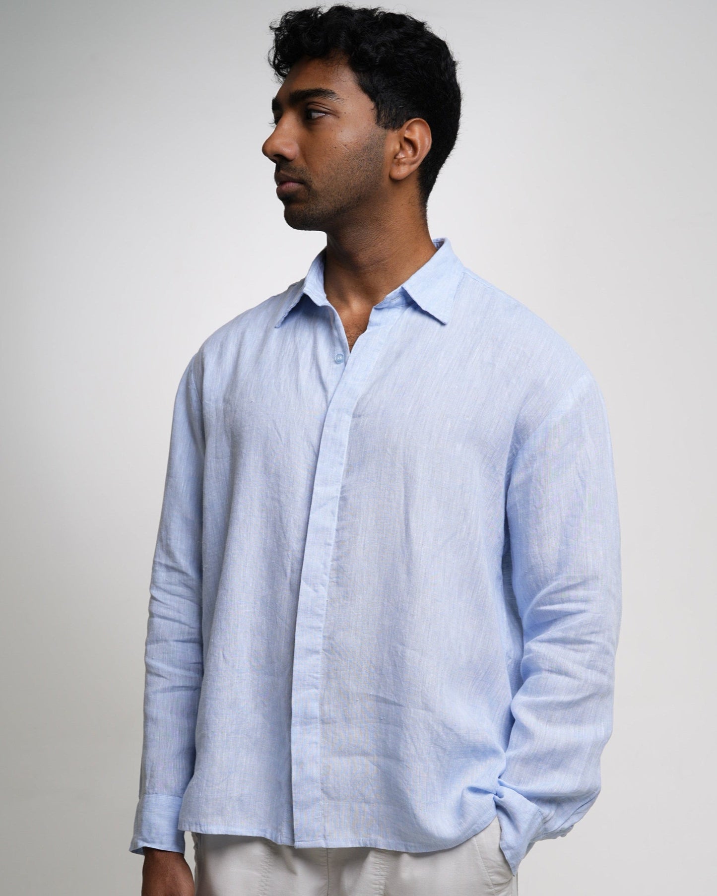 The Capri Shirt in Light Blue