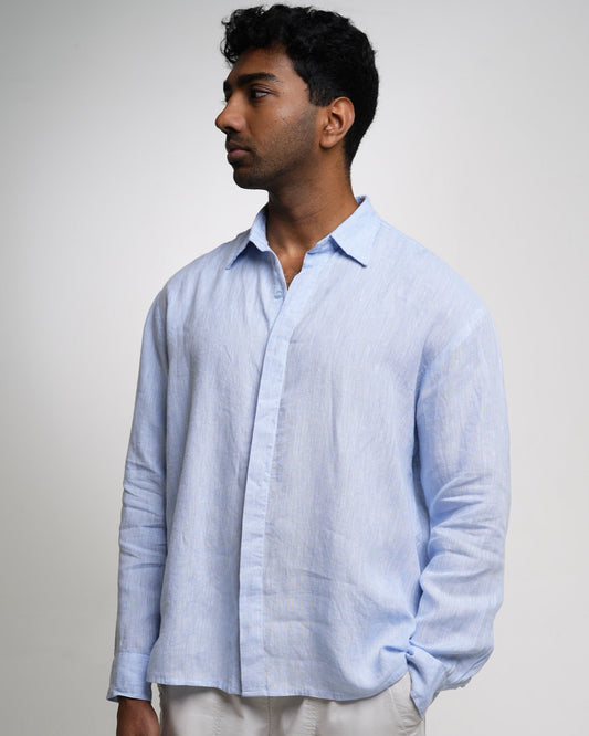 The Capri Shirt in Light Blue