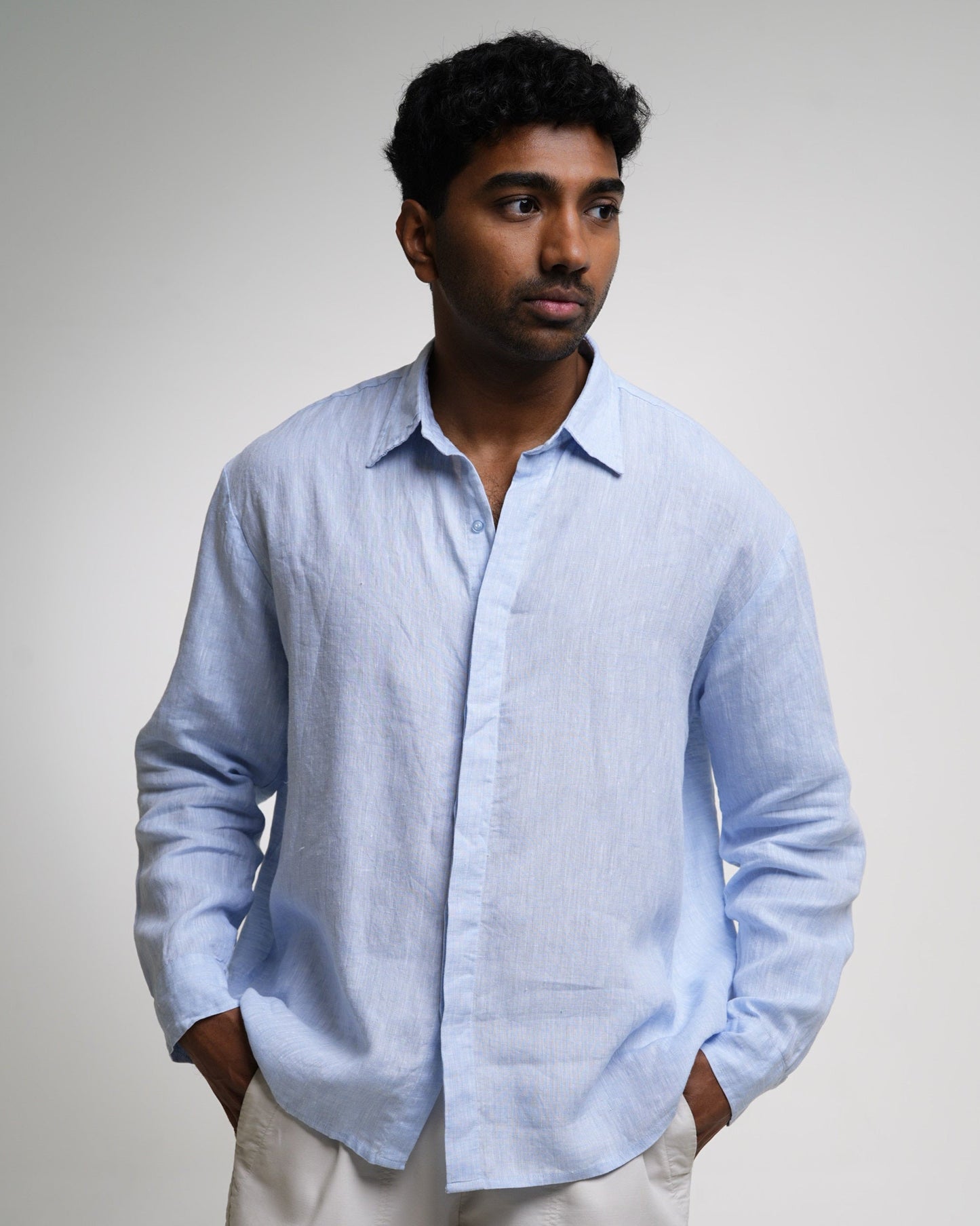 The Capri Shirt in Light Blue